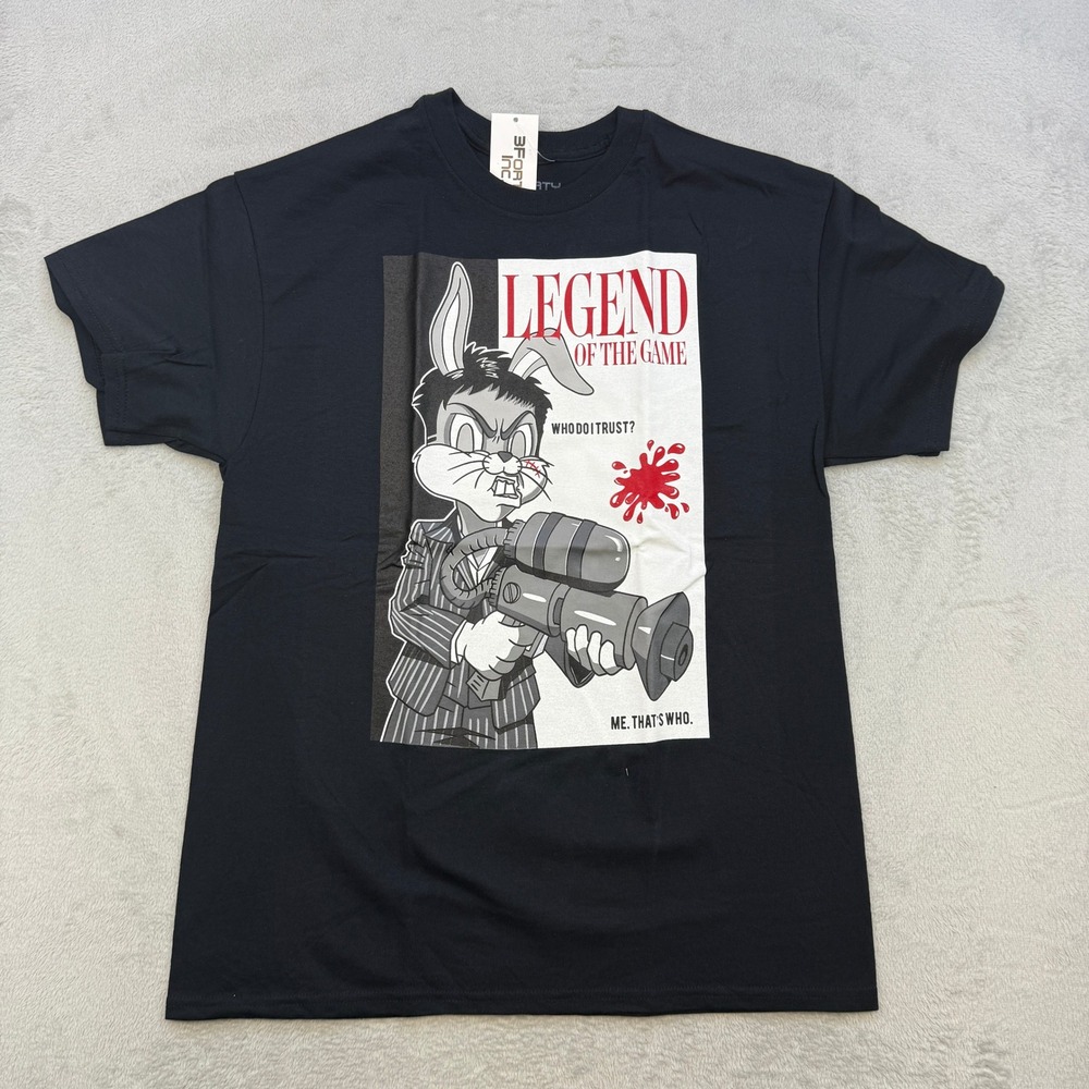 3Forty Inc T Shirt Mens Large Black Scarface Parody Legend Of The Game Graphic